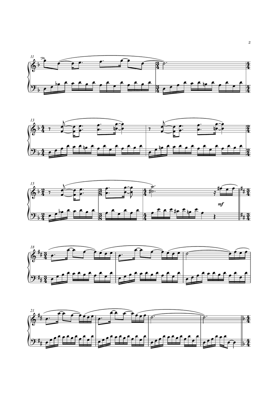 Iridescence Piano Solo scores gallery preview page 2