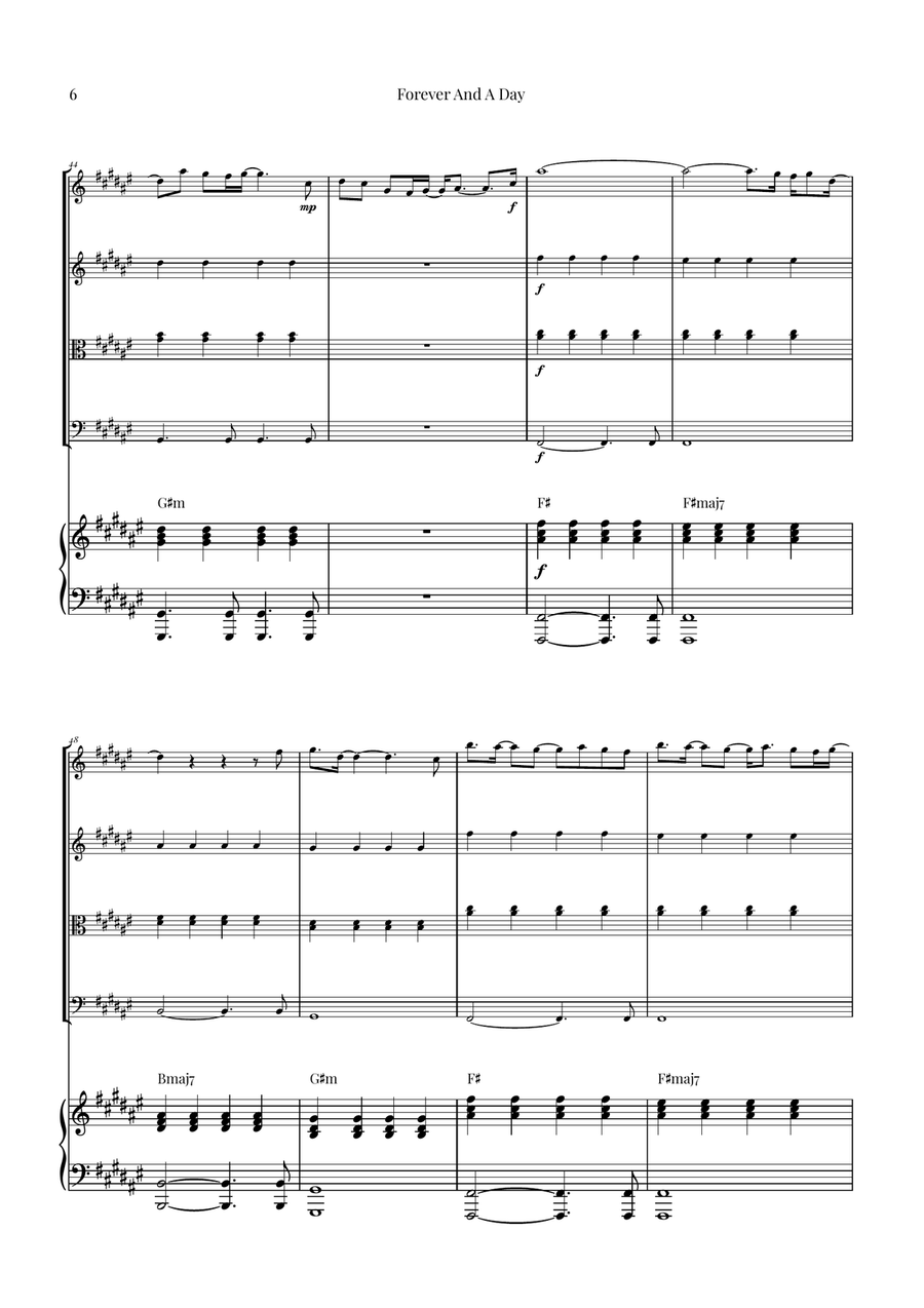 Forever And A Day Piano Quintet scores gallery preview page 6