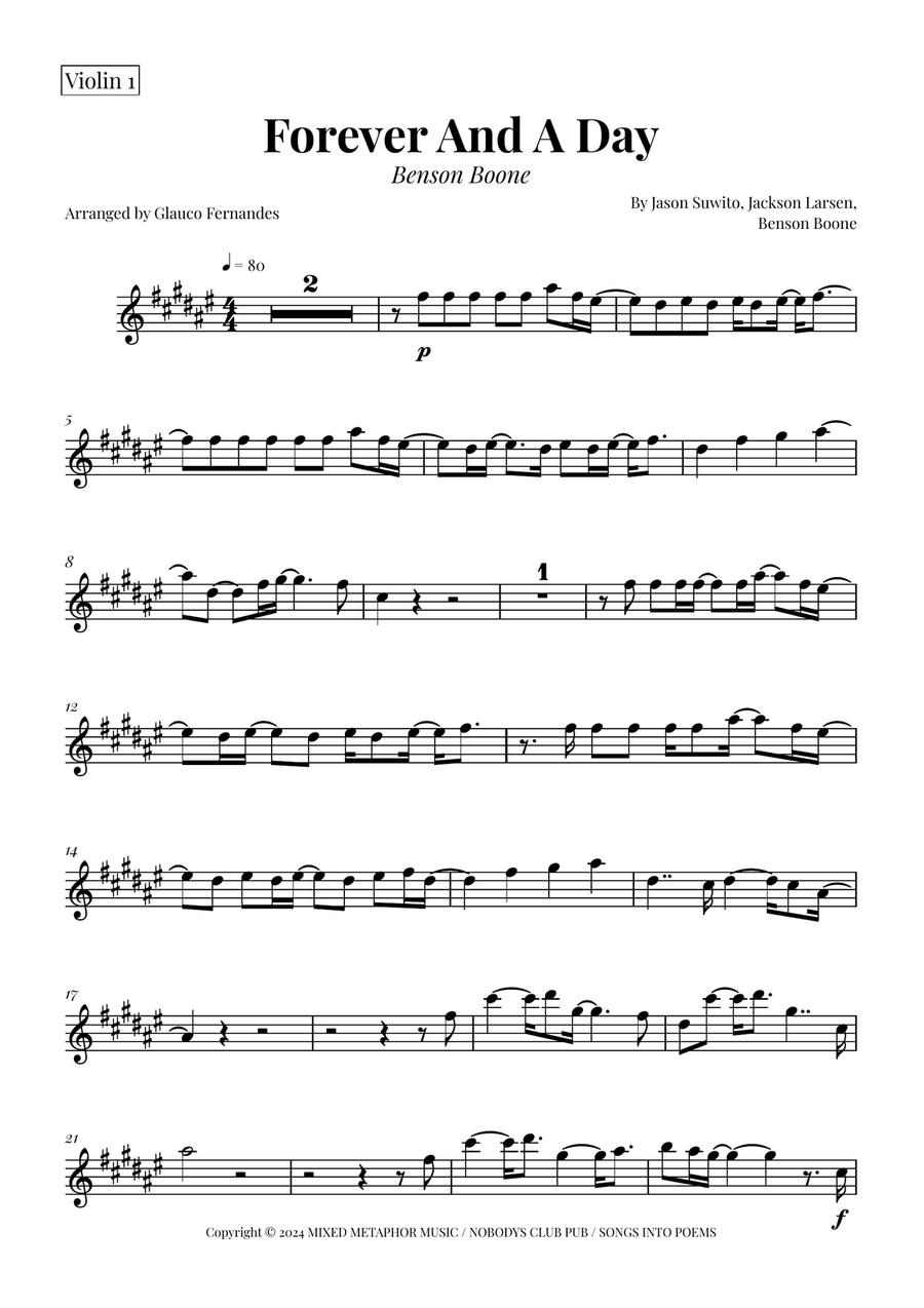Forever And A Day String Orchestra scores gallery preview page 5
