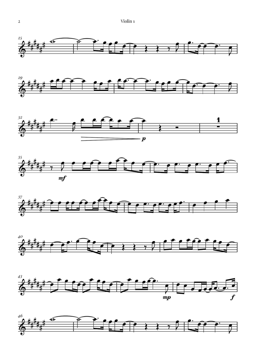 Forever And A Day String Orchestra scores gallery preview page 6