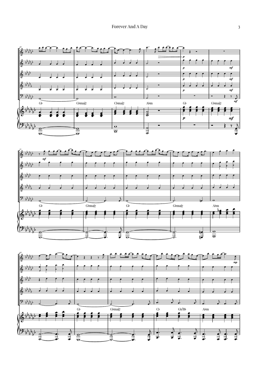Forever And A Day Woodwind Quintet scores gallery preview page 3