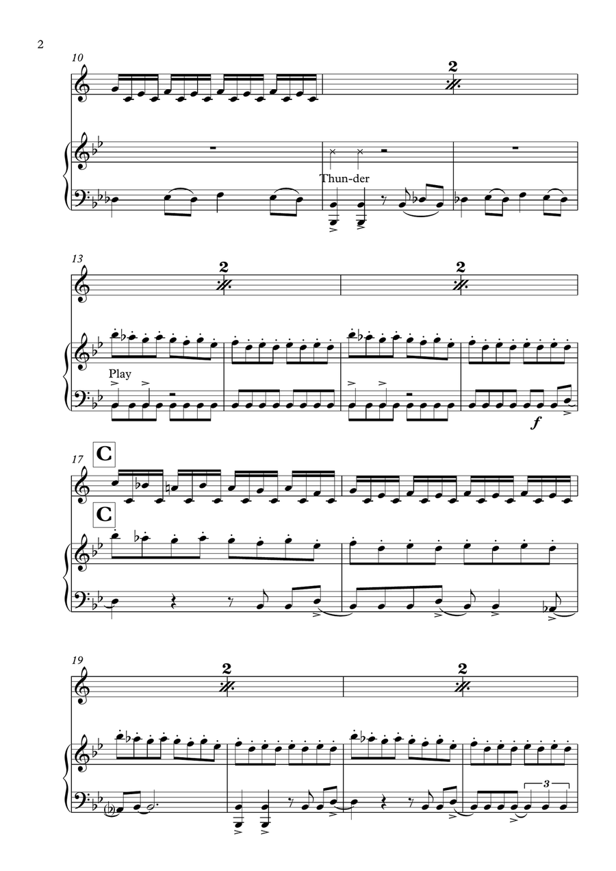 Thunderstruck Thunderstruck Clarinet Solo scores gallery preview page 2