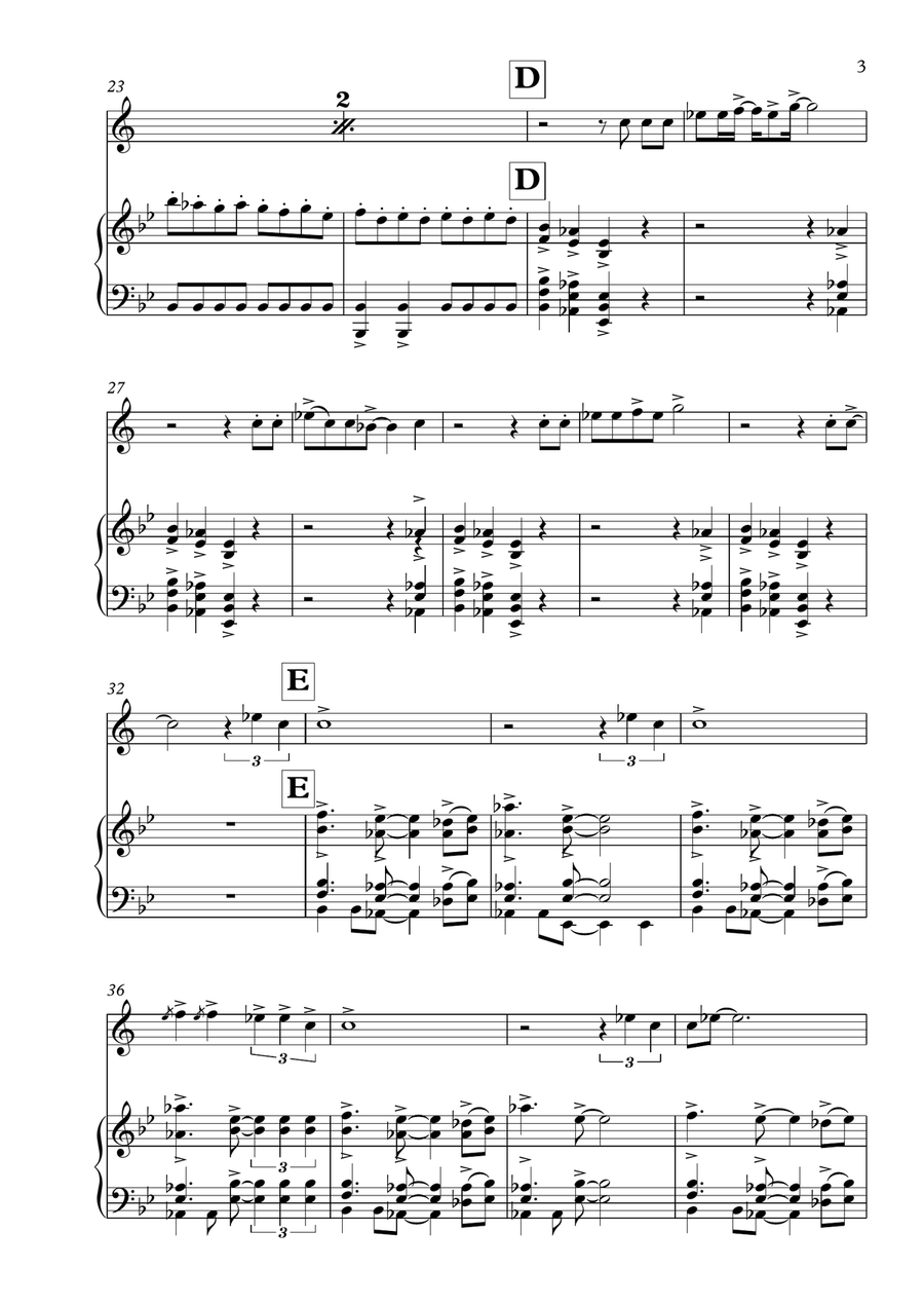Thunderstruck Thunderstruck Clarinet Solo scores gallery preview page 3