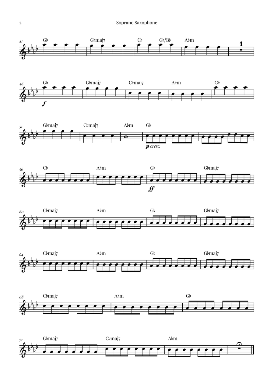 Forever And A Day Saxophone Quintet scores gallery preview page 5