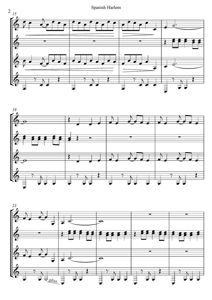 Spanish Harlem Spanish Harlem Guitar Ensemble scores gallery preview page 2