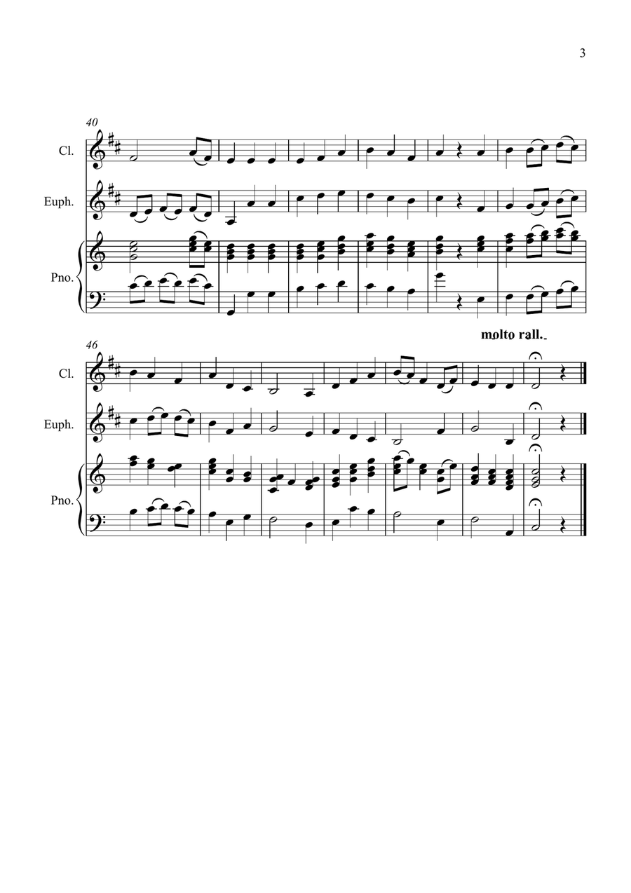 Be Thou My Vision for Clarinet and Euphonium Duet Euphonium Duet scores gallery preview page 3