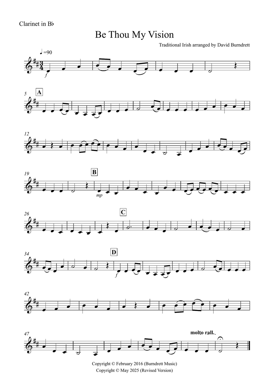 Be Thou My Vision for Clarinet and Euphonium Duet Euphonium Duet scores gallery preview page 4