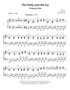 The Holly and the Ivy (Huapango Style) (Viola solo and Piano) Piano scores gallery preview page 5