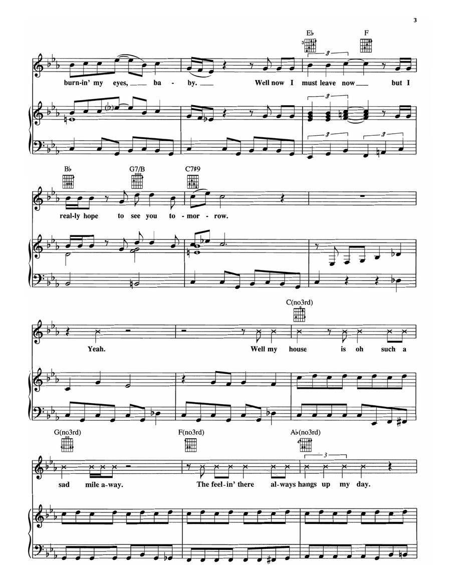 Ain't No Telling Ain't No Telling Piano, Vocal, Guitar scores gallery preview page 2