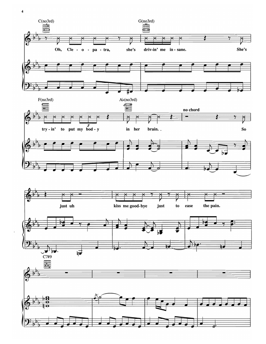 Ain't No Telling Ain't No Telling Piano, Vocal, Guitar scores gallery preview page 3