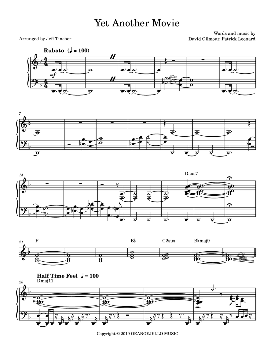 Yet Another Movie Yet Another Movie Piano, Vocal scores gallery preview page 2