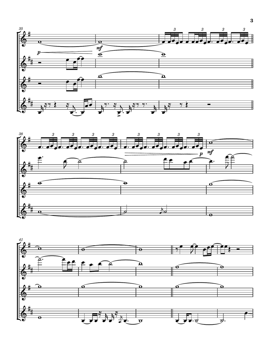 Yet Another Movie Saxophone Quartet scores gallery preview page 4