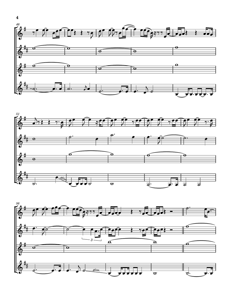 Yet Another Movie Saxophone Quartet scores gallery preview page 5