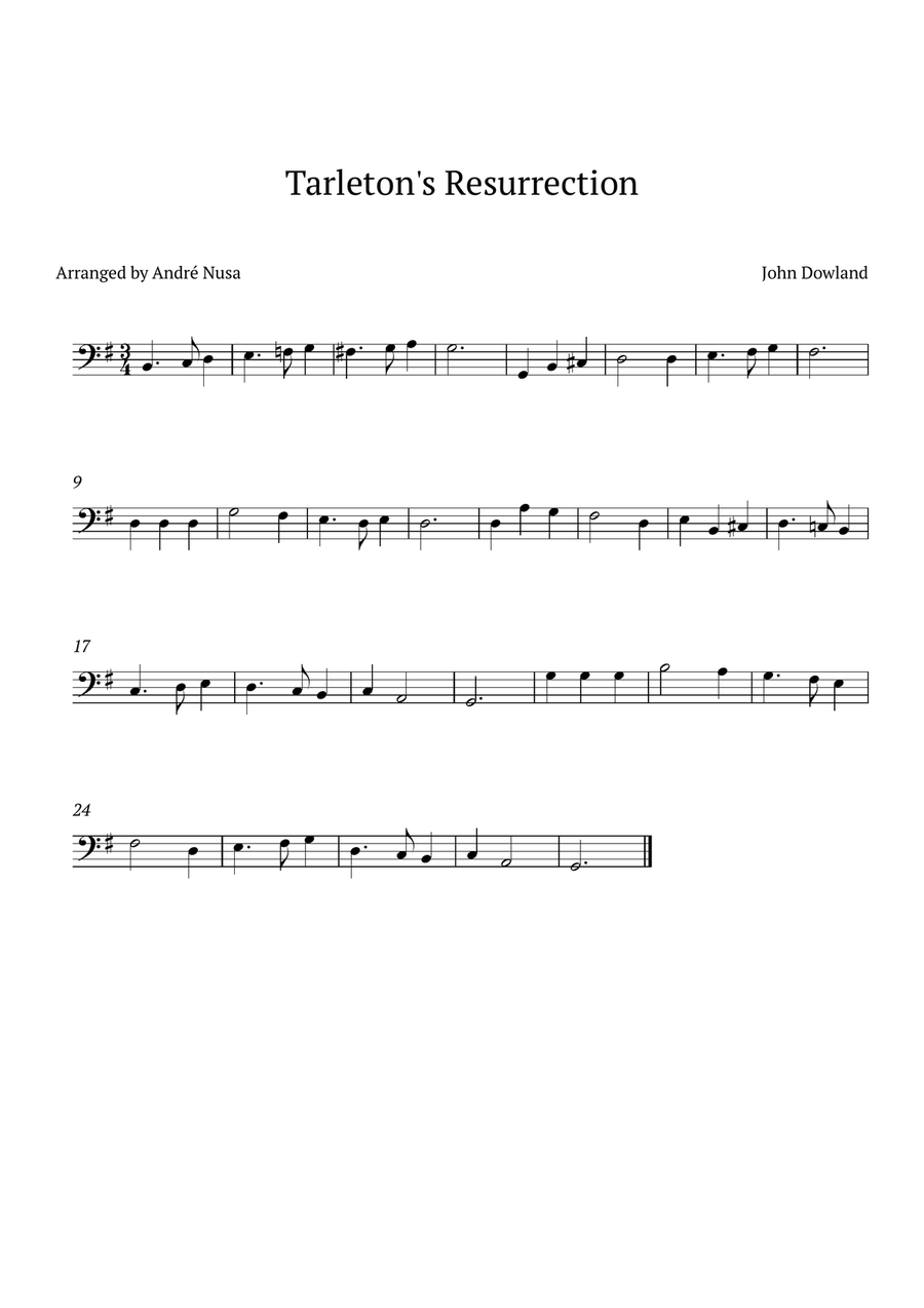 Tarleton's Resurrection Trombone Solo scores gallery preview page 1