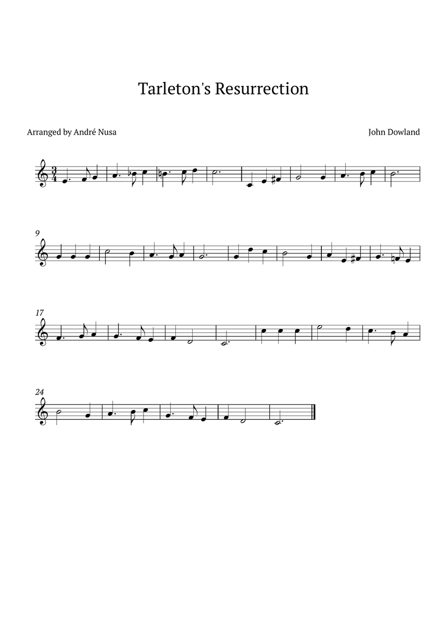Tarleton's Resurrection B-Flat Trumpet scores gallery preview page 1