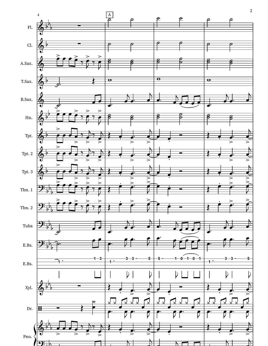 The Impression That I Get Marching Band scores gallery preview page 2