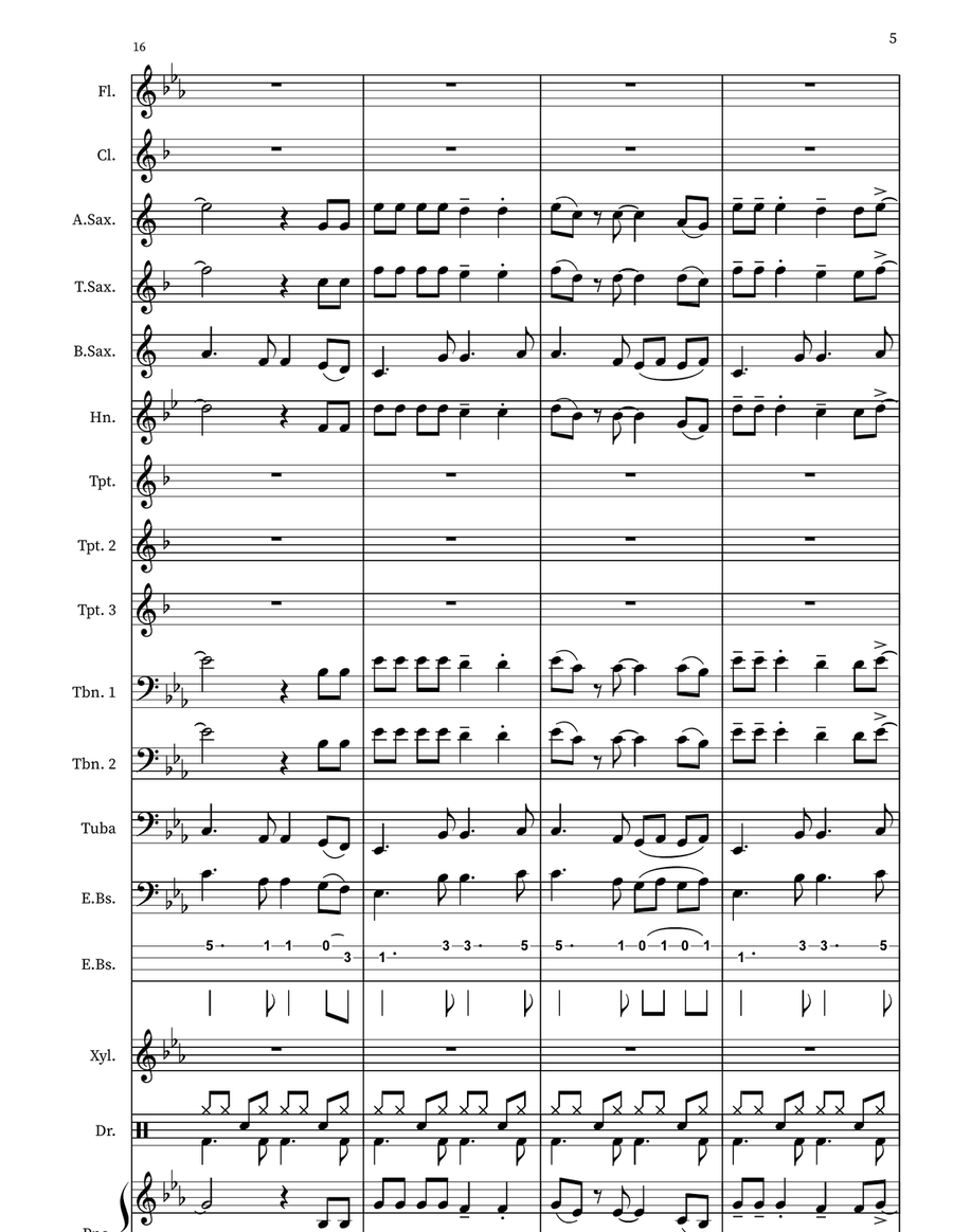 The Impression That I Get Marching Band scores gallery preview page 5