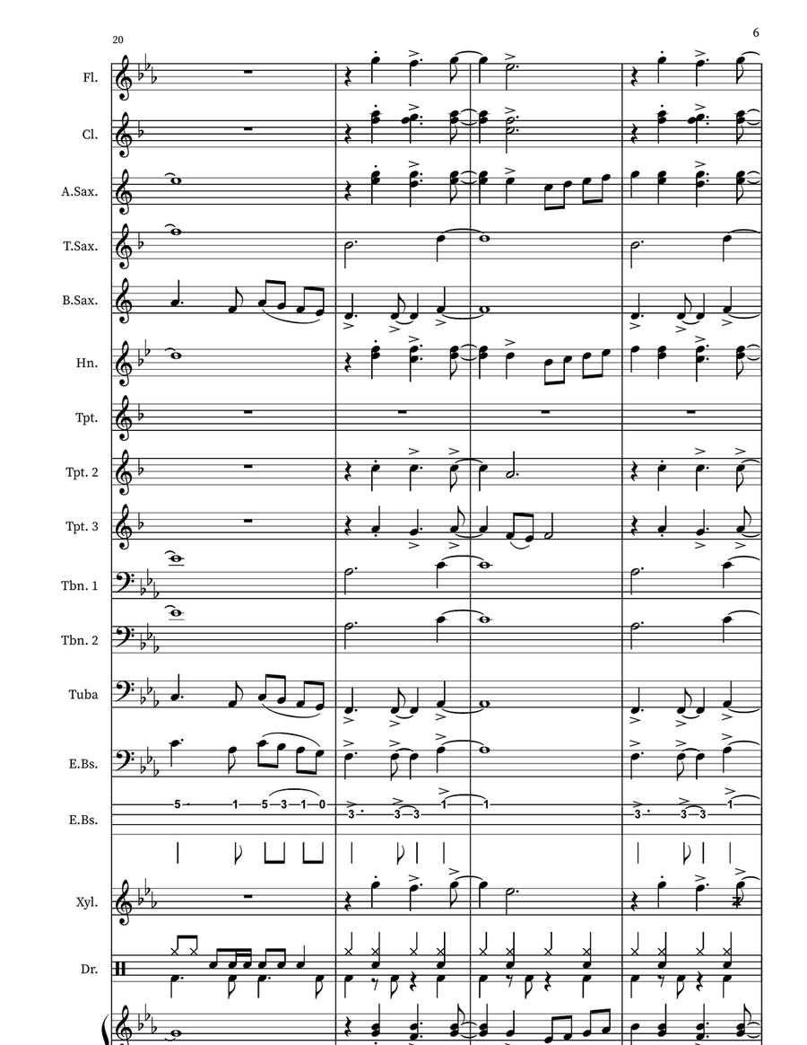 The Impression That I Get Marching Band scores gallery preview page 6