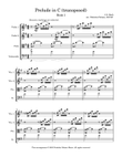 Prelude in C (transposed) from the Well-tempered Clavier Book 1