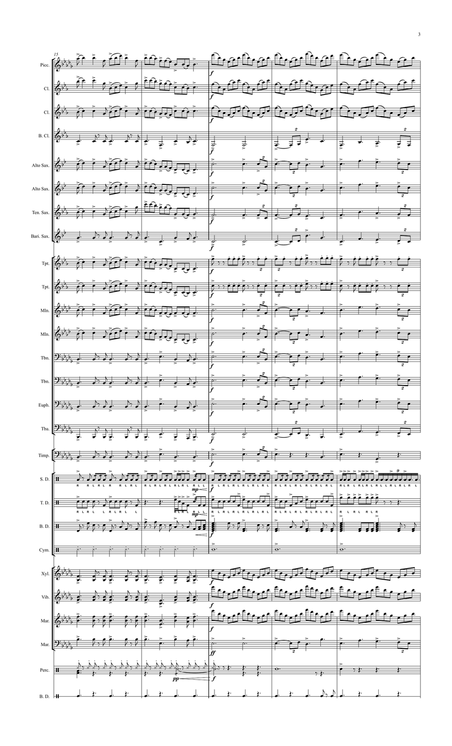 How To Train Your Dragon How To Train Your Dragon Marching Band scores gallery preview page 4