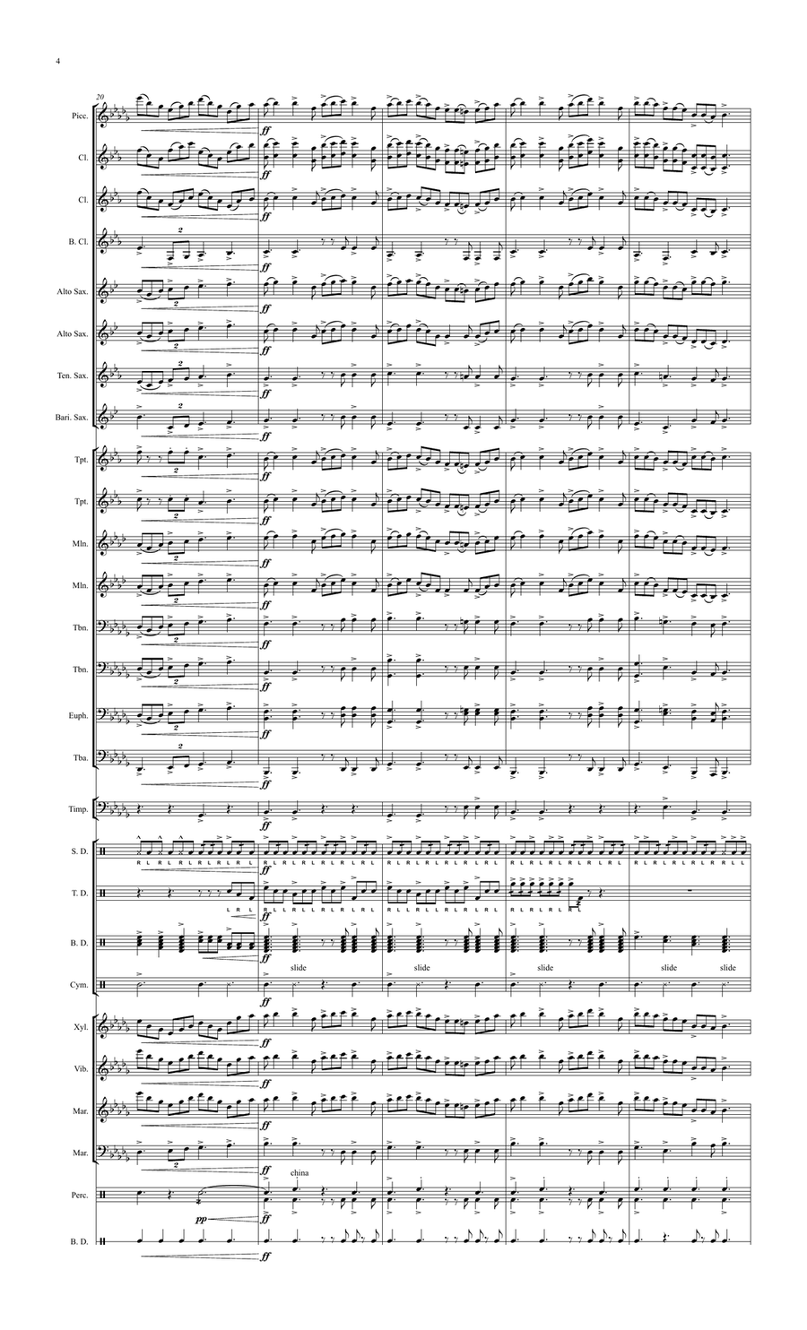 How To Train Your Dragon How To Train Your Dragon Marching Band scores gallery preview page 5