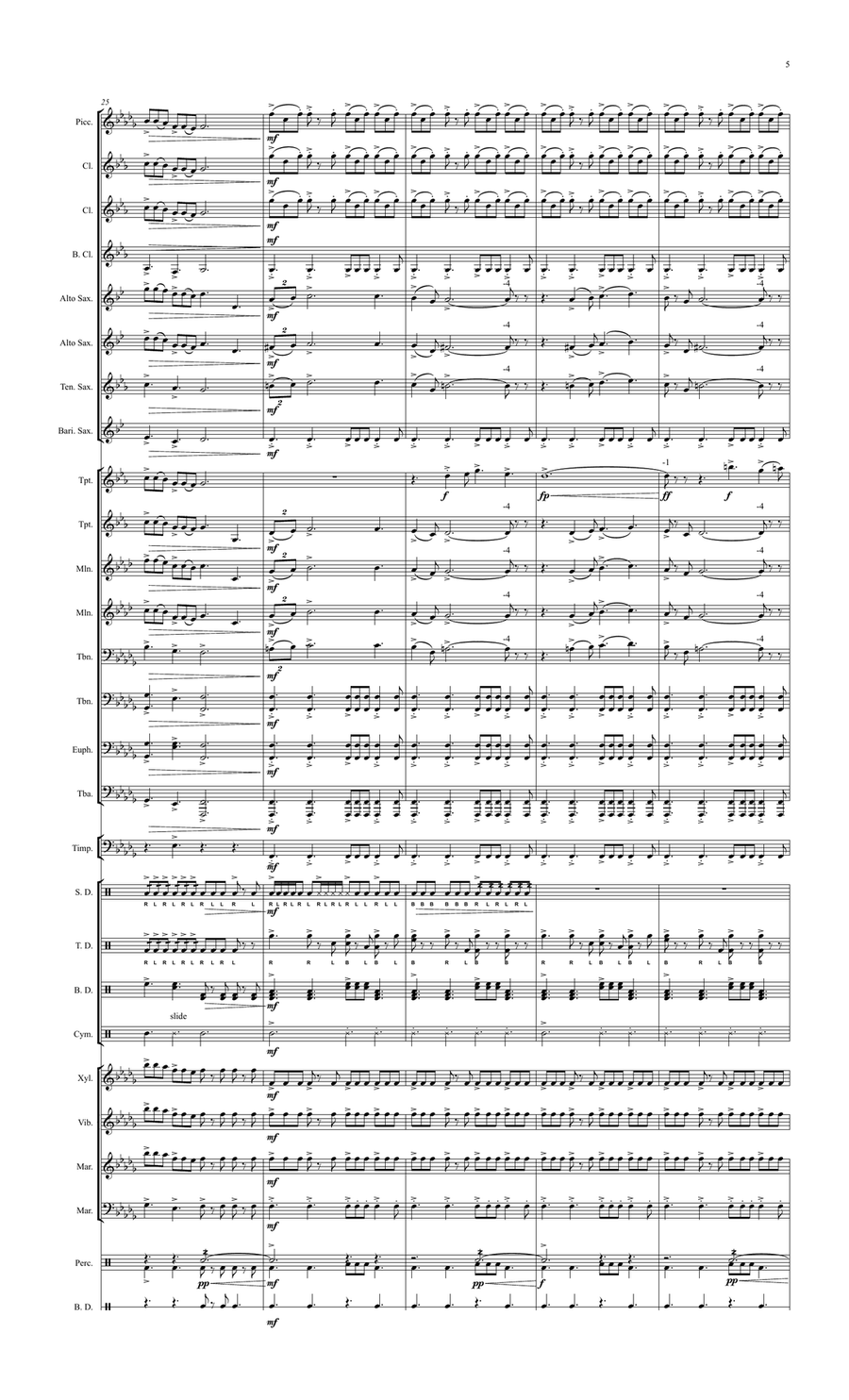 How To Train Your Dragon How To Train Your Dragon Marching Band scores gallery preview page 6