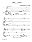 PRETTY BIRDS - for Voice and Piano - by Jane Leslie