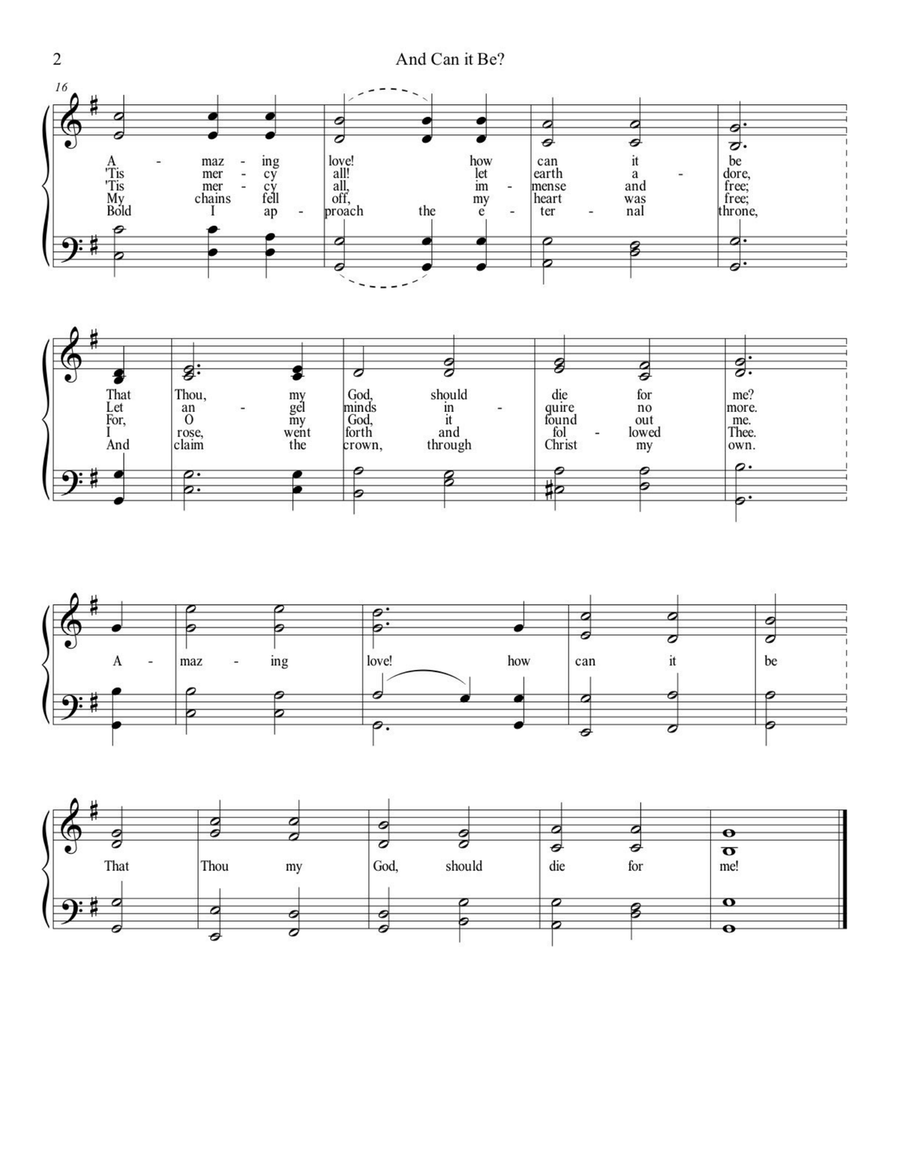 And Can it Be? And Can it Be? Piano scores gallery preview page 3