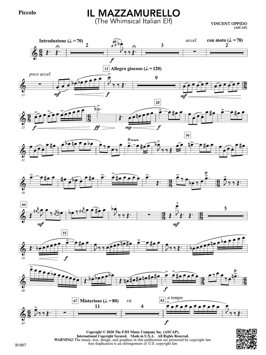 Il Mazzamurello (The Whimsical Italian Elf): Piccolo Piccolo scores gallery preview page 1