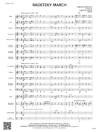 Radetzky March: Score Concert Band scores gallery preview page 3