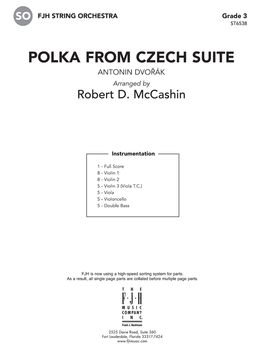 Polka from Czech Suite: Score String Orchestra scores gallery preview page 1