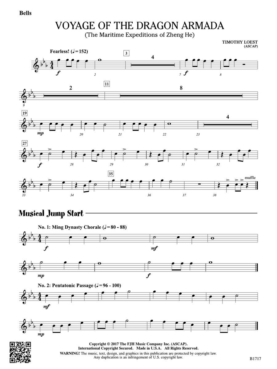 Voyage of the Dragon Armada: Bells Part scores gallery preview page 1