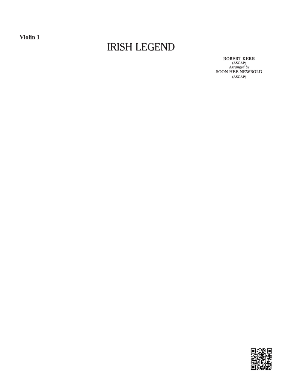 Irish Legend: Violin 1 Irish Legend: Violin 1 Violin scores gallery preview page 1