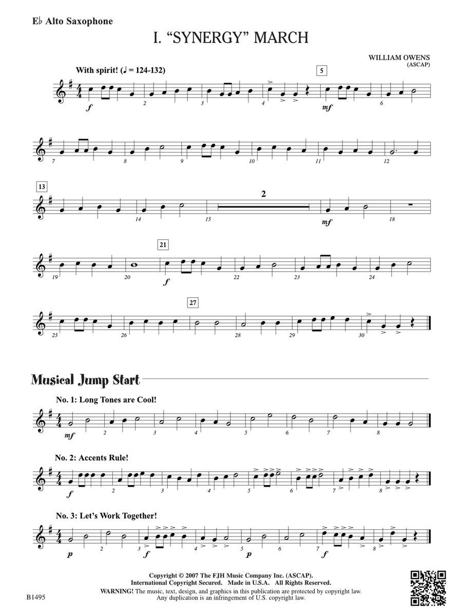 Curtain Up! (Complete Concert Starter Series Vol. 1): E-flat Alto Saxophone Alto Saxophone scores gallery preview page 1
