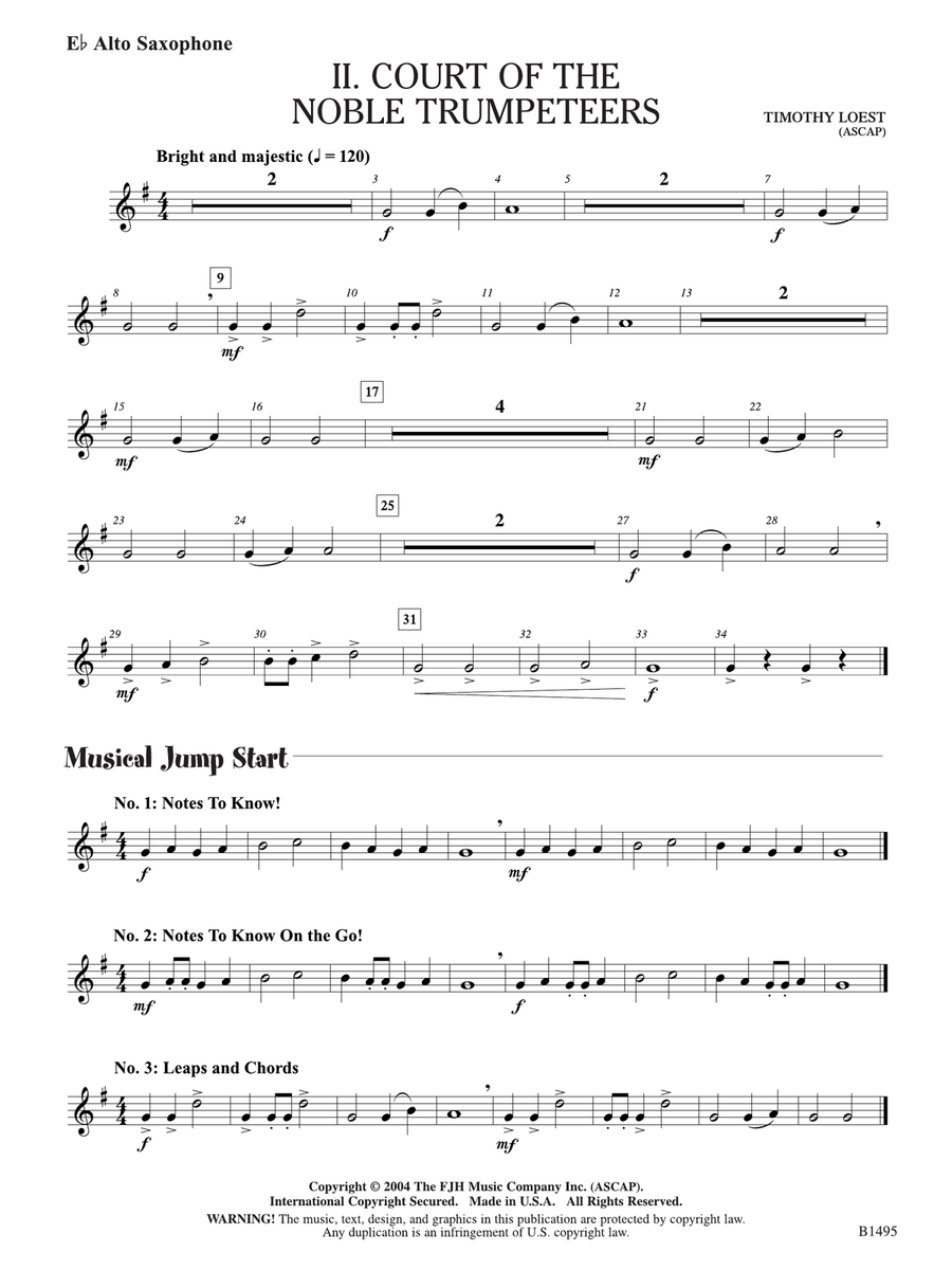 Curtain Up! (Complete Concert Starter Series Vol. 1): E-flat Alto Saxophone Alto Saxophone scores gallery preview page 2