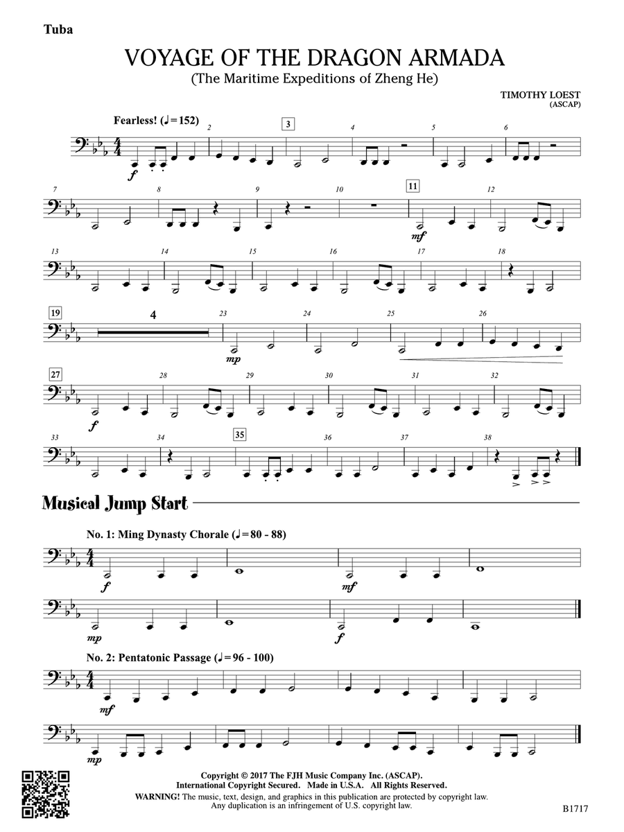 Voyage of the Dragon Armada: Tuba Tuba scores gallery preview page 1