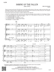 Shrine of the Fallen: SATB (reproducible)