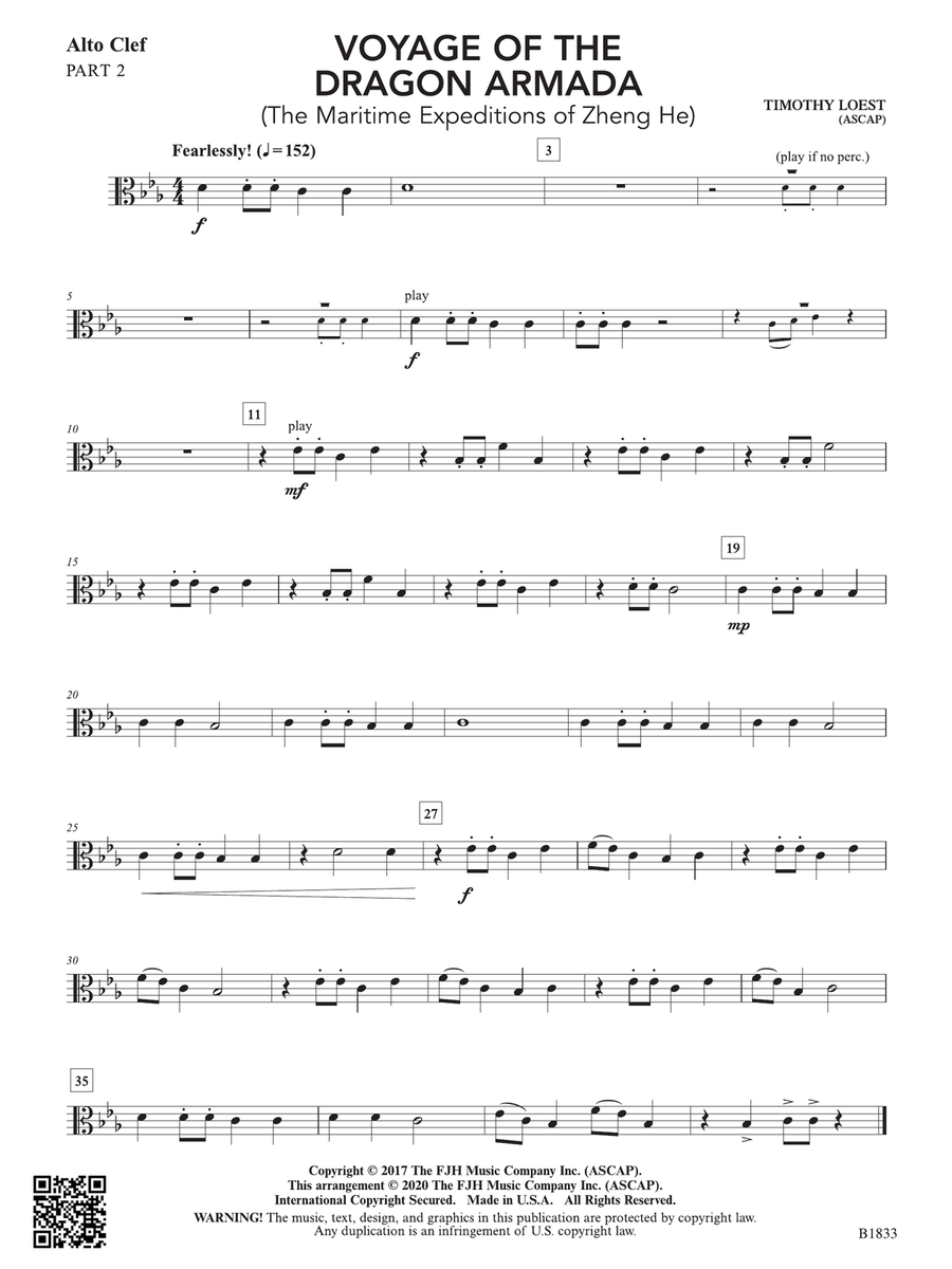 Voyage of the Dragon Armada: Part 2 - Alto Clef String Orchestra scores gallery preview page 1