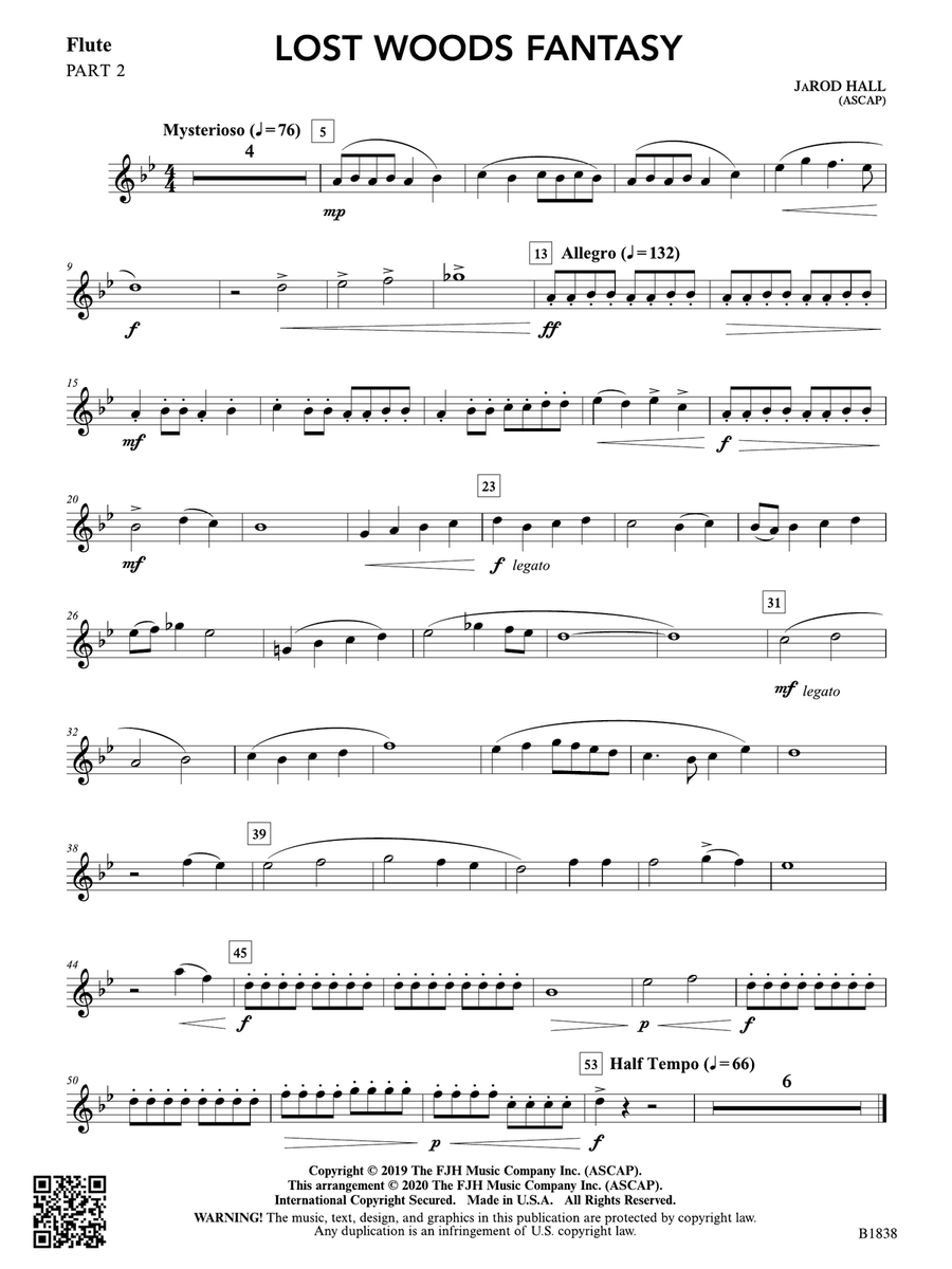 Lost Woods Fantasy: Part 2 - Flute String Orchestra scores gallery preview page 1