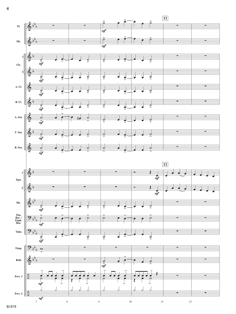 Tidings!: Score by Robert Sheldon Concert Band - Digital Sheet Music page 4
