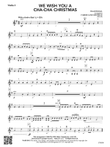 We Wish You a Cha-Cha Christmas: Violin 2