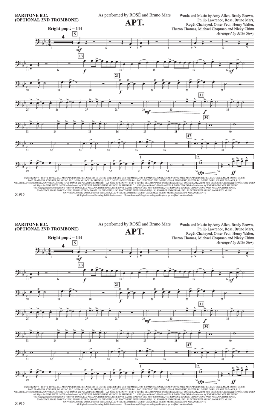 APT.: Baritone B.C. APT.: Baritone B.C. Baritone Horn BC scores gallery preview page 1