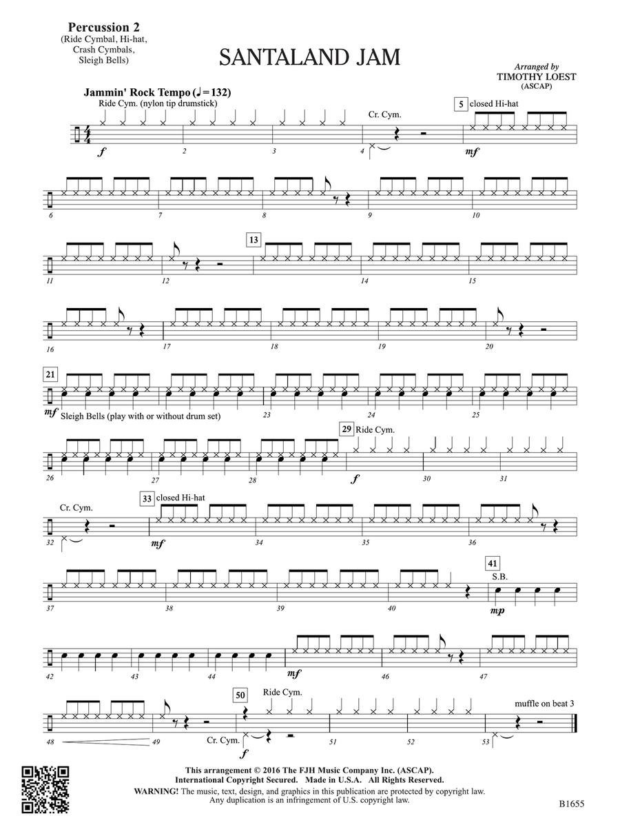Santaland Jam: Percussion 2 Percussion scores gallery preview page 1