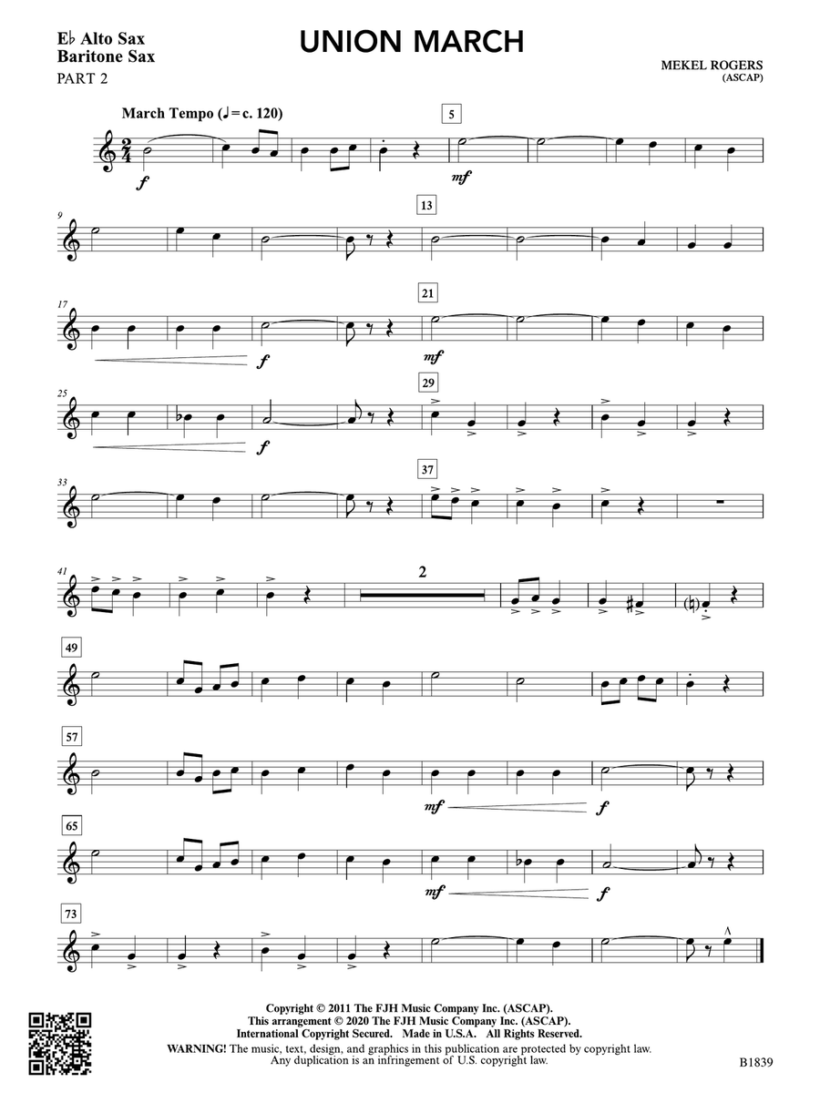 Union March: Part 2 - E-flat Instruments String Orchestra scores gallery preview page 1