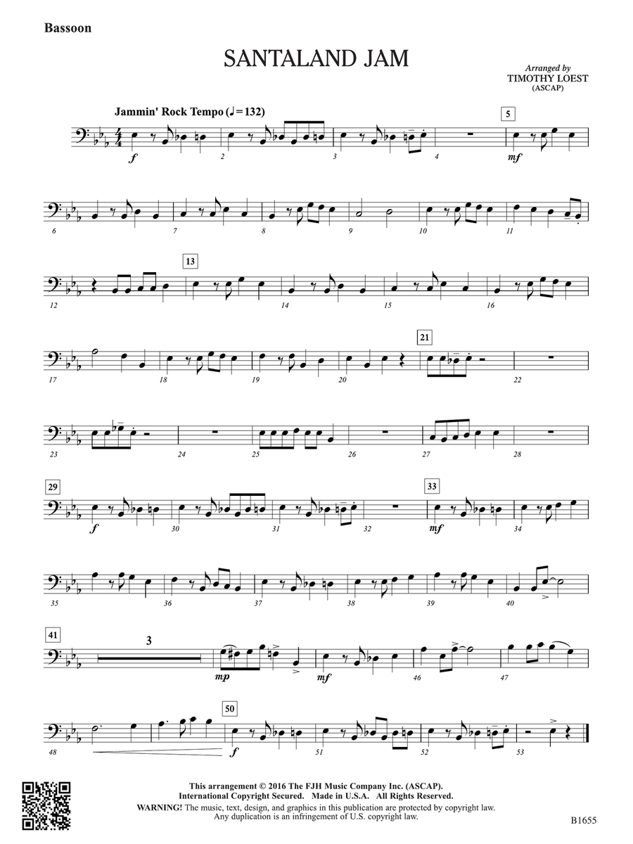 Santaland Jam: Bassoon Santaland Jam: Bassoon Bassoon scores gallery preview page 1