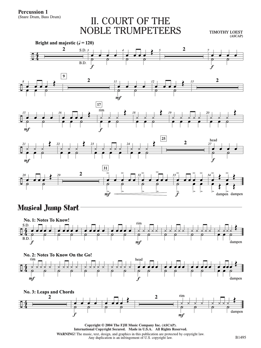 Curtain Up! (Complete Concert Starter Series Vol. 1): Percussion 1 Percussion scores gallery preview page 2