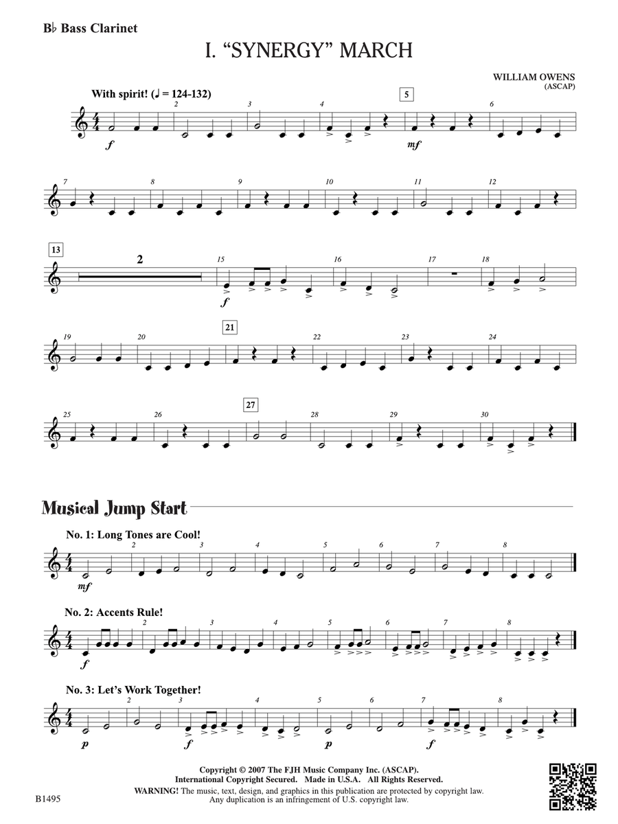 Curtain Up! (Complete Concert Starter Series Vol. 1): B-flat Bass Clarinet Bass Clarinet scores gallery preview page 1