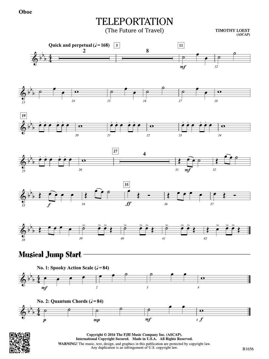 Teleportation: Oboe Teleportation: Oboe Oboe scores gallery preview page 1
