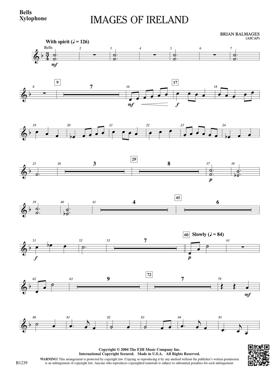 Images of Ireland: Bells Images of Ireland: Bells Part scores gallery preview page 1