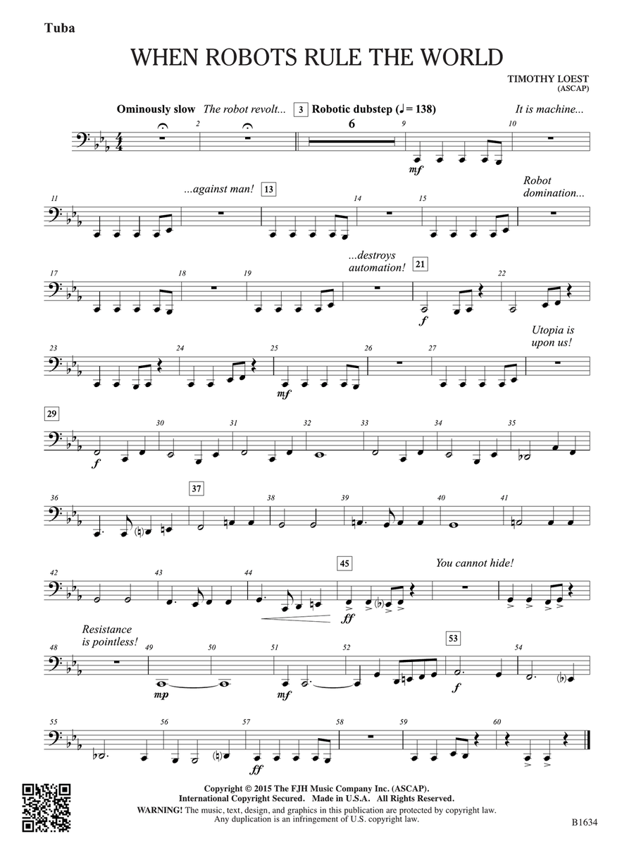 When Robots Rule the World: Tuba Tuba scores gallery preview page 1